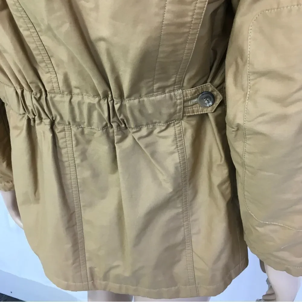 Bogner Men's Double Breasted Notch Lapel Collar Pea Coat Jacket Camel Brown  S
